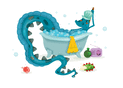 Dragon de bain : détente aquatique amusante